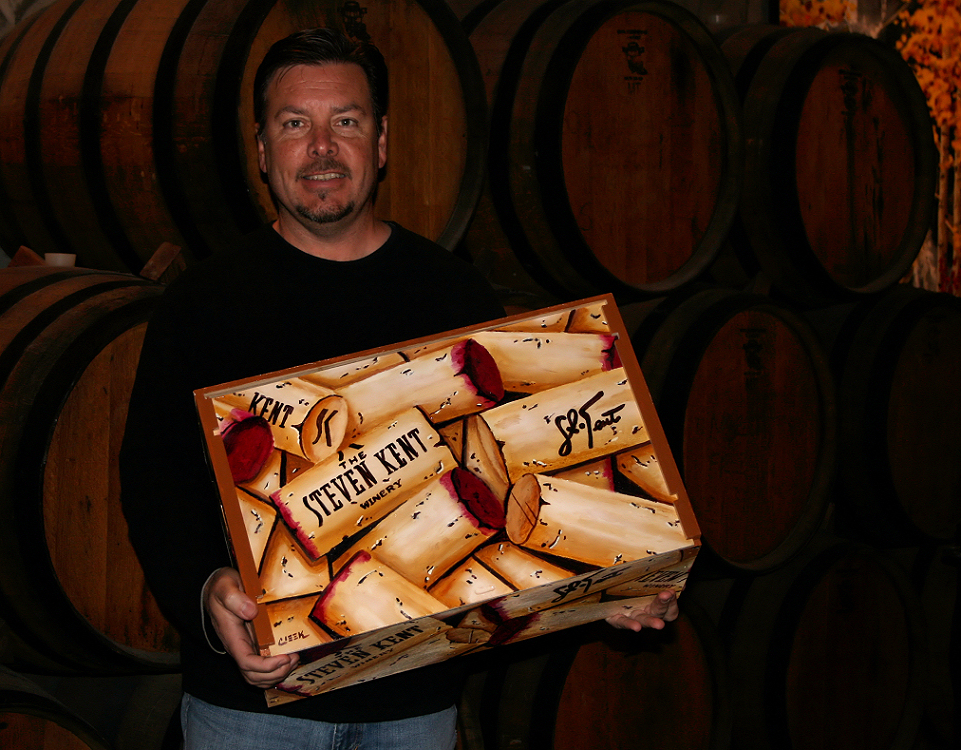 Scott with the Steven Kent Wine Box