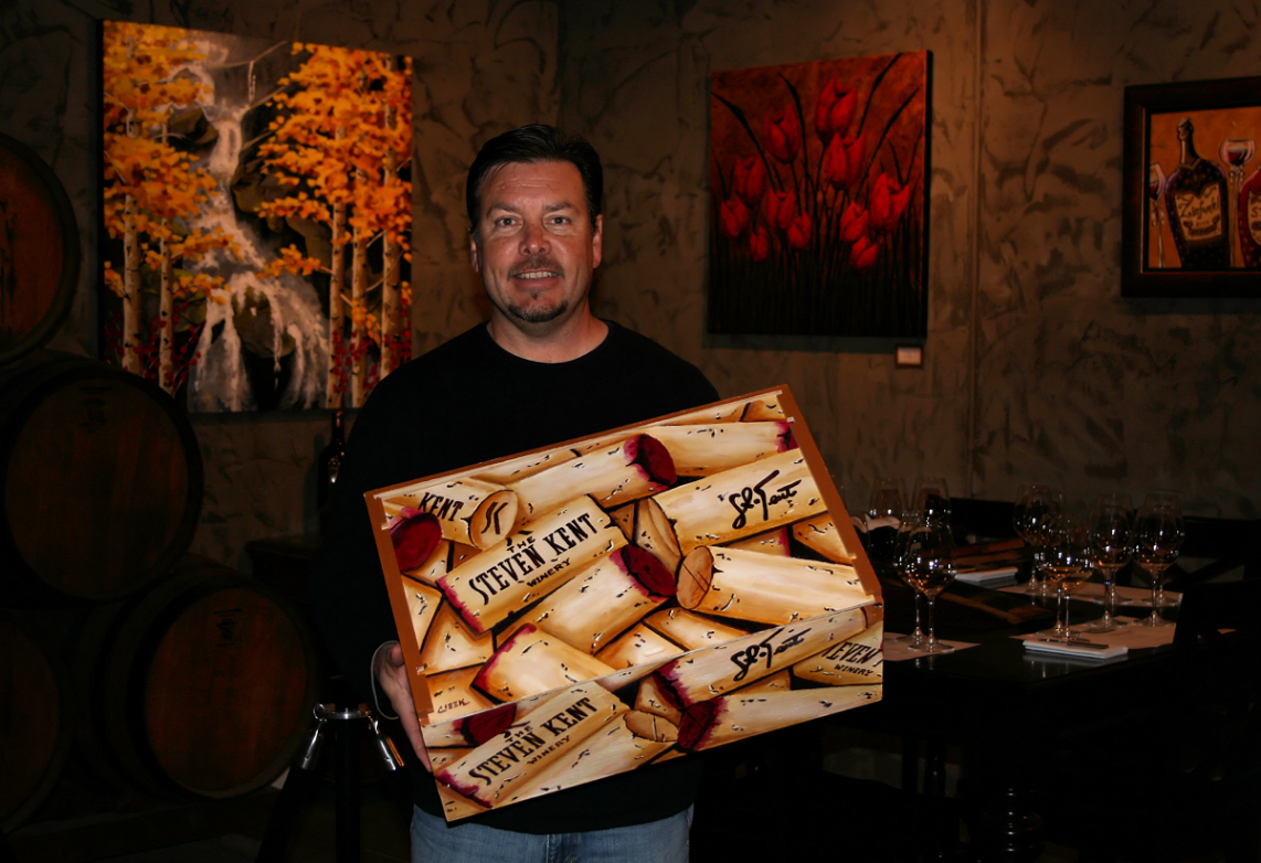 Scott with the Steven Kent Wine Box